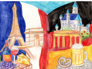 2. Platz beim Kunstwettbewerb: Ziling Ma (6e)